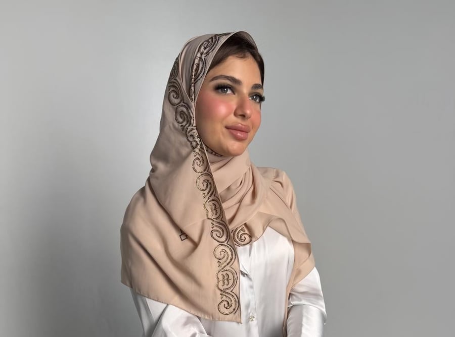 طرحة قمر خربزي 2