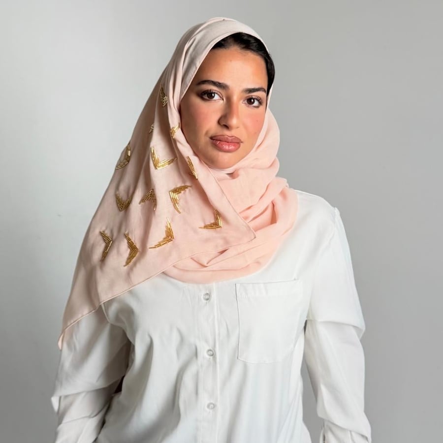 Moon pearl beads headscarf - Khurbaizi