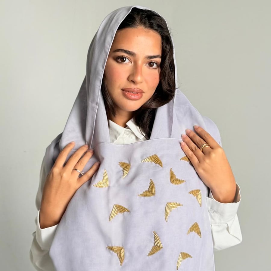 طرحة بوال فصوص القمر بنفسجي- موف
