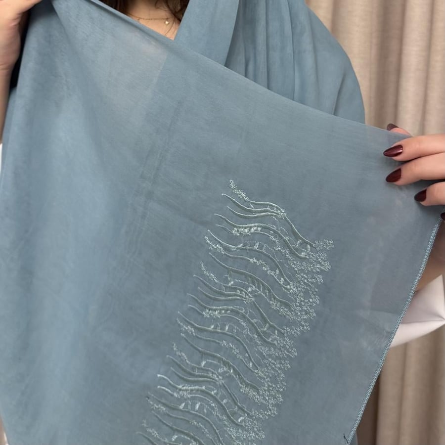 طرحة بوال فزة ازرق