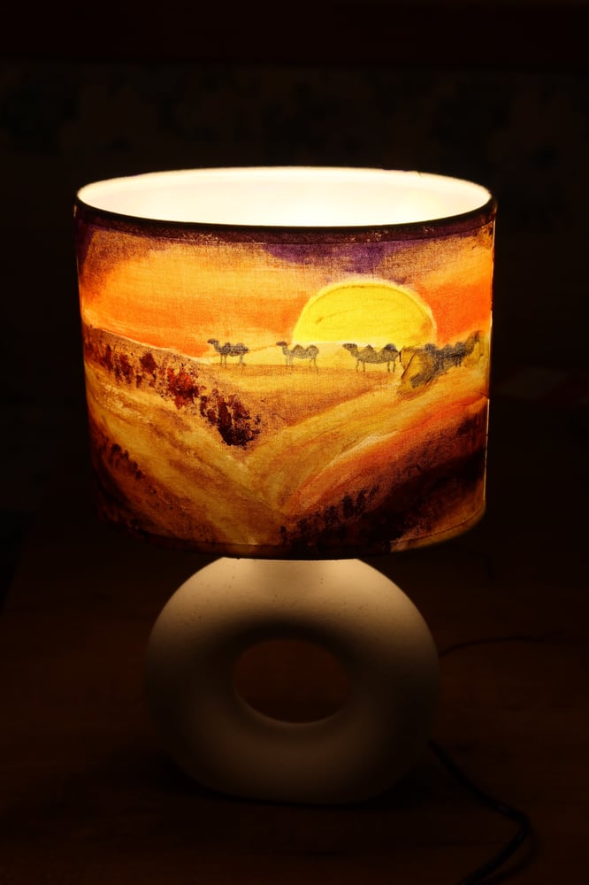 Lamp Painting(  Pink October)