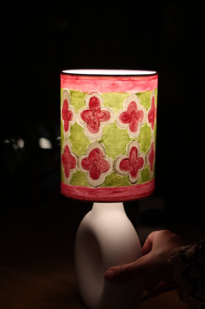 Lamp Painting(  Pink October)
