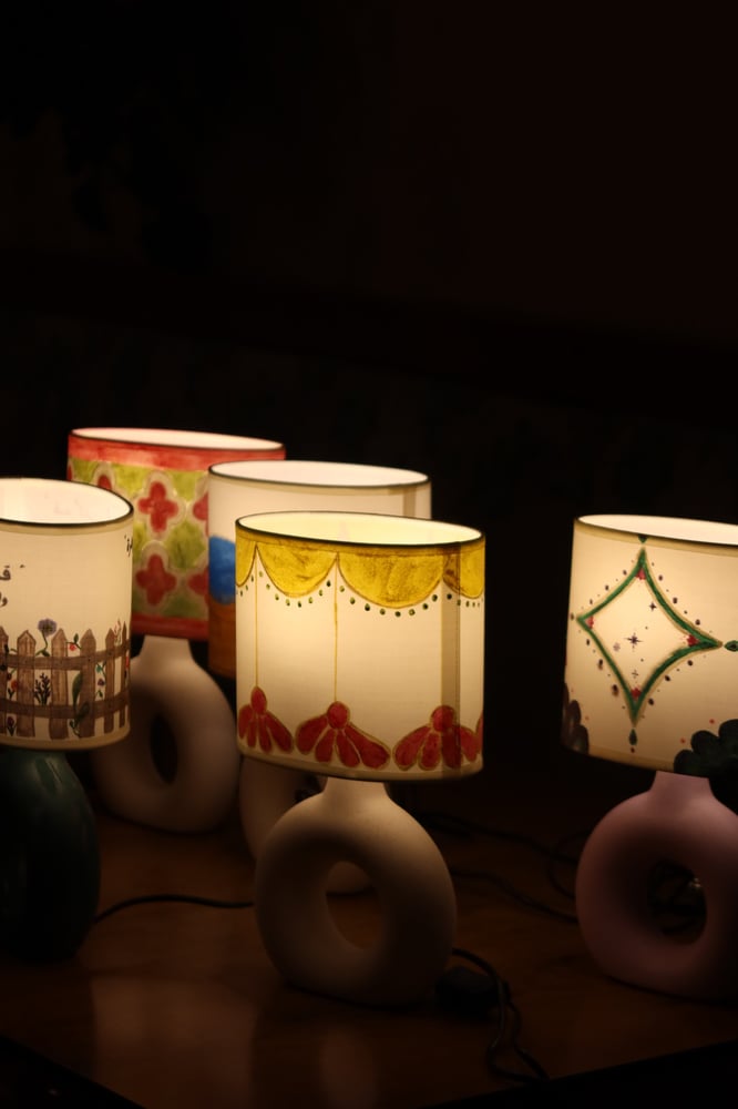 Lamp Painting(  Pink October)