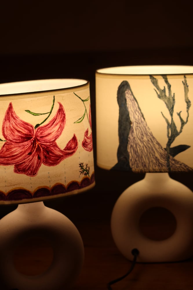 Lamp Painting(  Pink October)
