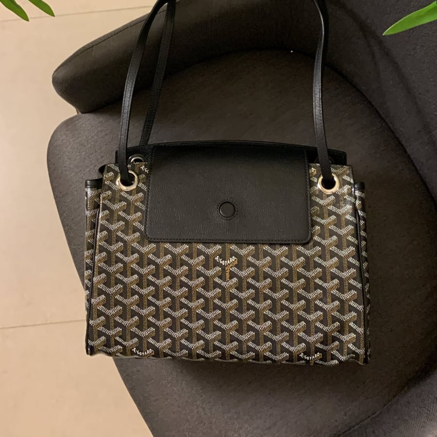 شنطة جويارد اسود هارد وير"فضي"  Rouette Souple Bag مقاس 31cm