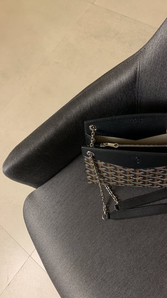 جويارد اسود Rouette Structuré Mini Bag مقاس 20.5cm