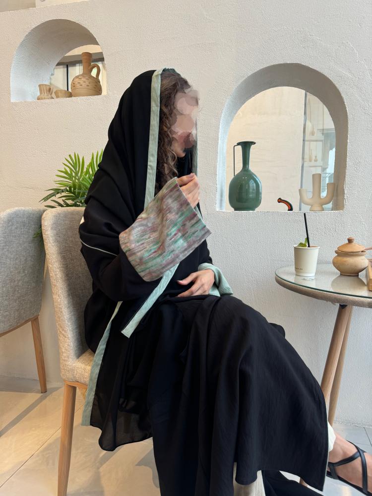 عباية بأكمام قطن مبطنة