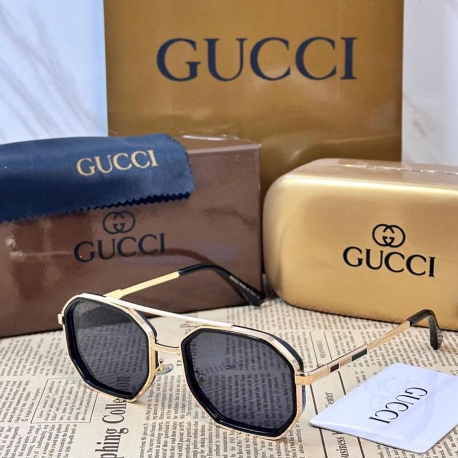 نظارة شمسية GUCCI هاي كواليتي مع ملحقاتها
