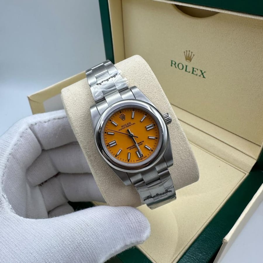 ساعة نسائية روليكس | ROLEX |  أويستر بربتشوال مع الملحقات ( ضمان سنه )