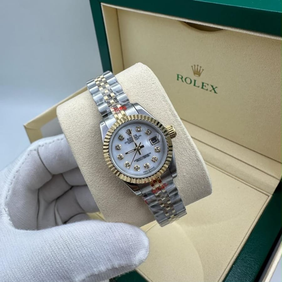 ساعة نسائية روليكس | ROLEX |  مع الملحقات ( ضمان سنه )