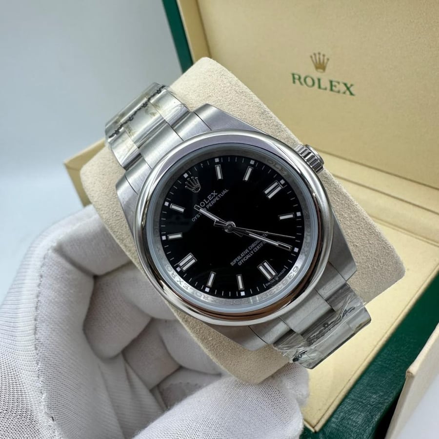 ساعة روليكس | ROLEX |  اويستر بربتشوال مع الملحقات ( ضمان سنه )