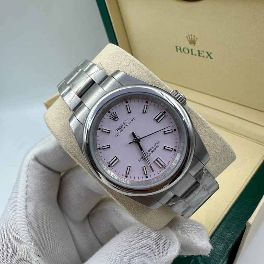 ساعة روليكس | ROLEX |  اويستر بربتشوال مع الملحقات ( ضمان سنه )