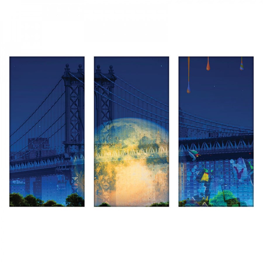 Wall art for home decor printed on canvas fabric with hidden frame size 120 × 80 cm