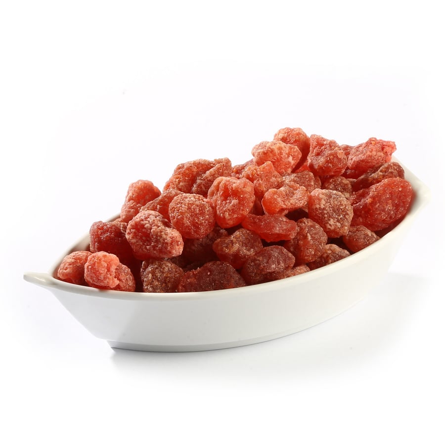 قطع فراولة كاملة مجففة