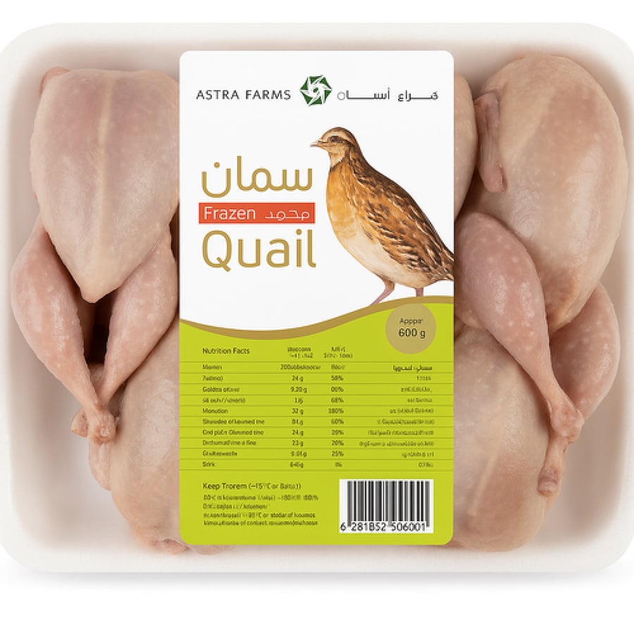 سمان مجمد 600 جم - سمان أسترا مجمد - دواجن السعودية جملة من ثلاجة دبي