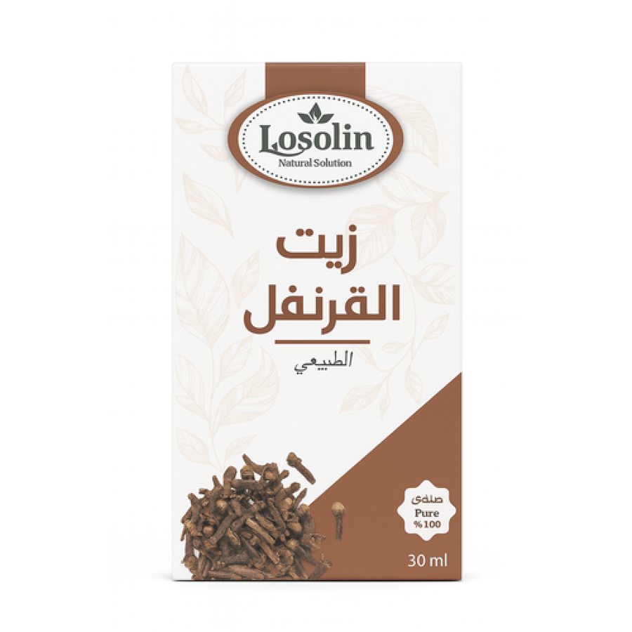 زيت القرنفل الطبيعي 30 مل - فوائد زيت القرنفل للأسنان من ثلاجة دبي