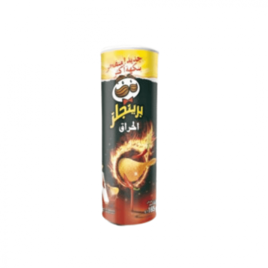 برينجلز بطاطس بالفلفل -بطاطس بالفلفل الحار -برينجلز رقائق البطاطس