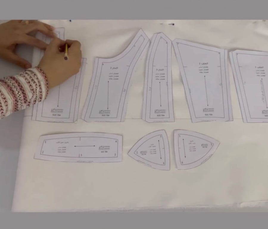 شرح خياطة الكورسيه بكب