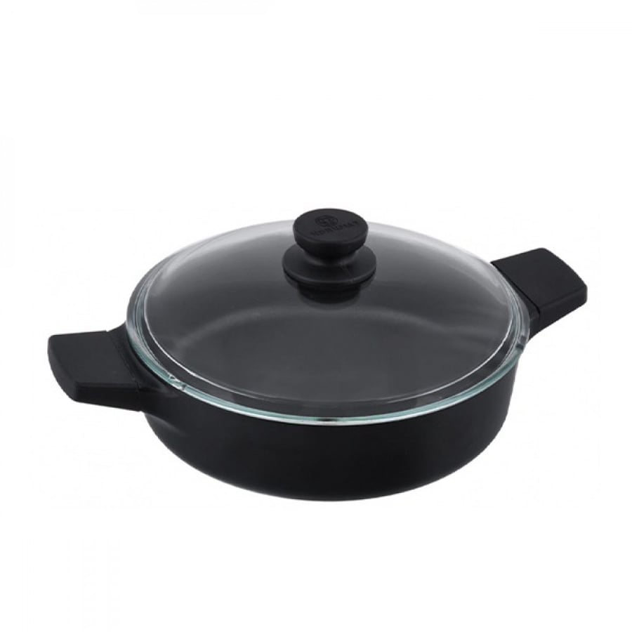 كوركماز جوستو قدر مسطح 24 سم 2.5 لتر - A1482 KORKMAZ GUSTO LOW CASSEROLE 24 CM /2.5L