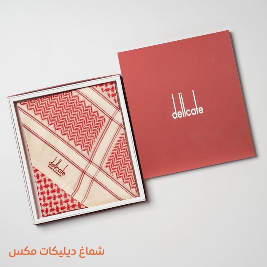 شماغ ديلكات شتوي احمر بيج اصدار2026