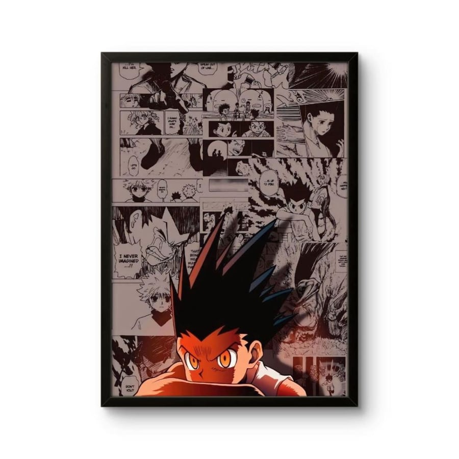 لوحة جدارية غون فريكس - Hunter x Hunter | مانجا كولاج