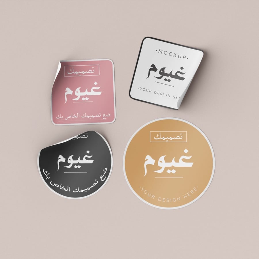 طباعة وقص الاستيكرات مقاس 6*6