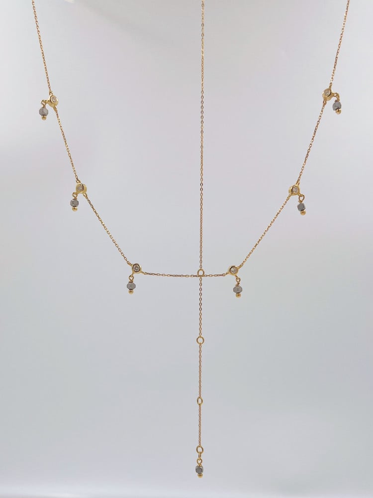 Mini Hemtite Pearl Jewels with Diamonds