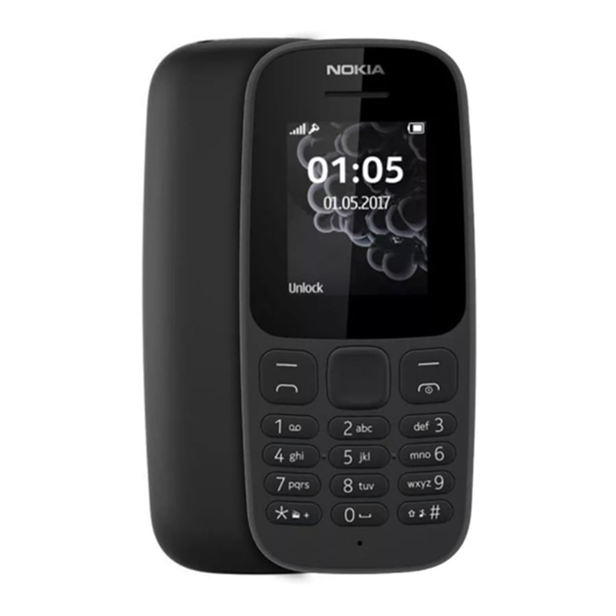 جوال نوكيا اسود Nokia 105 4th Gen 2019 2G TA-1203