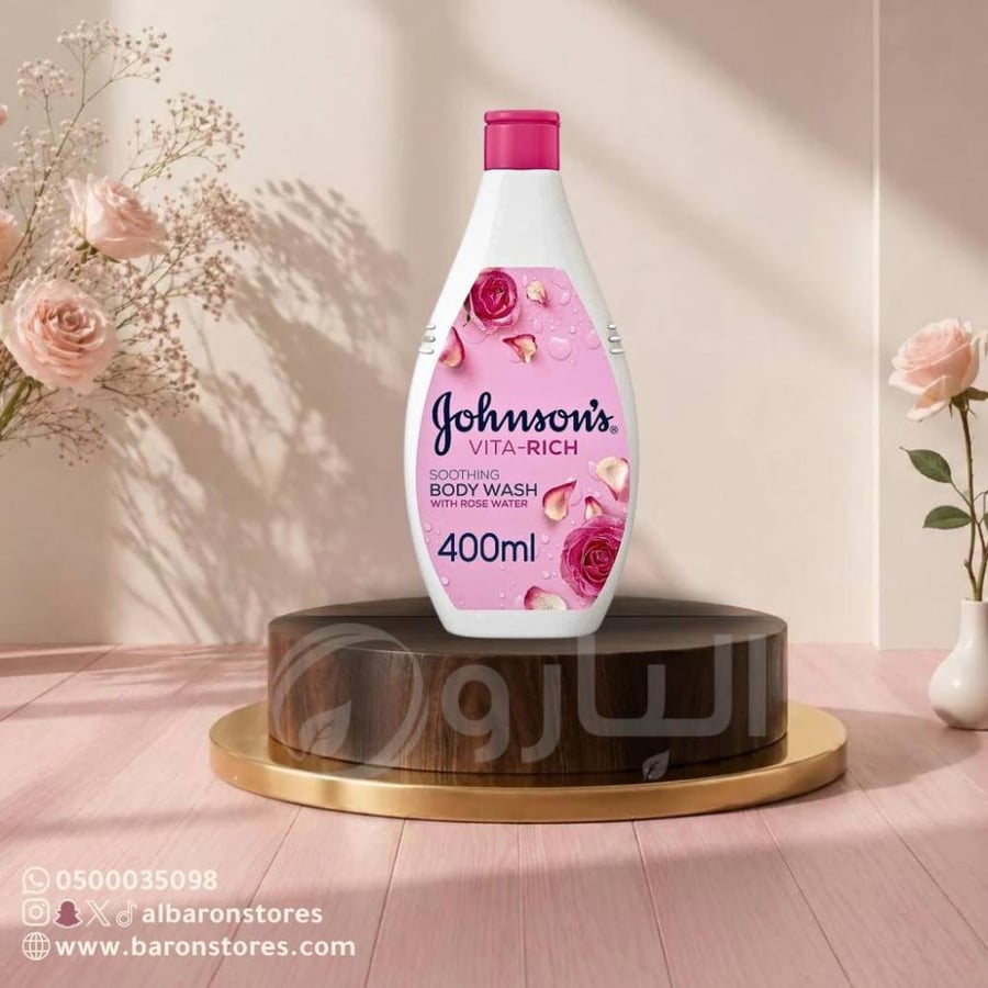 سائل استحمام جونسون بالورد 400مل