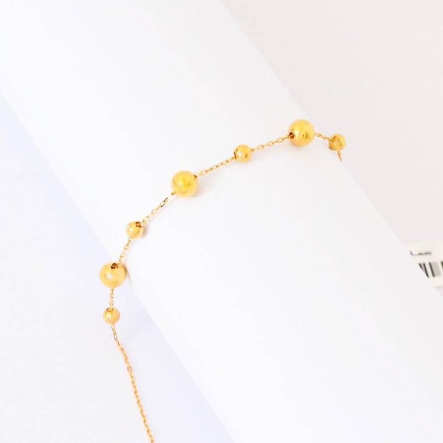 21-karat gold glitter bubble bracelet
