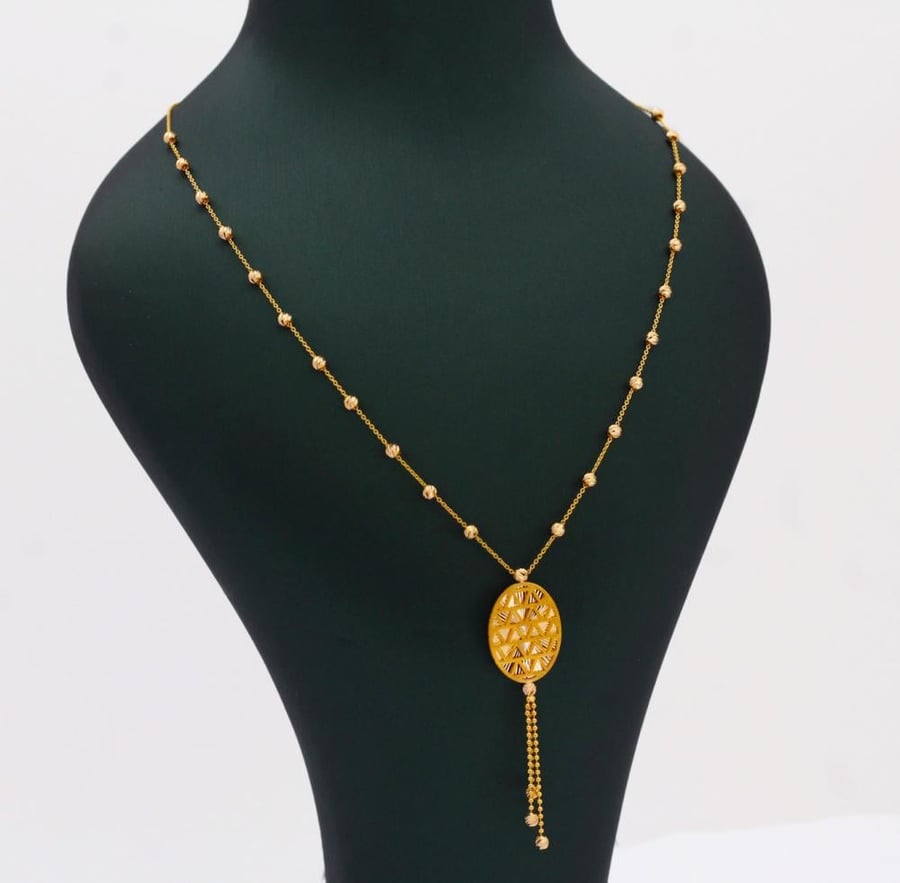 Khawla long rosary, 21 carats