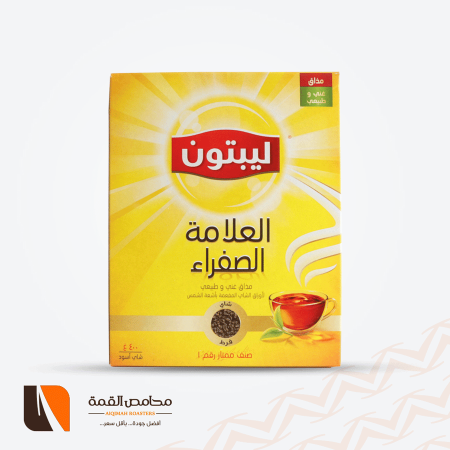 شاي ليبتون العلامة الصفراء أسود فرط 400 جرام