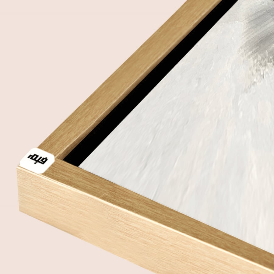 Canvas mural, brushstroke mural - electricity meter cover