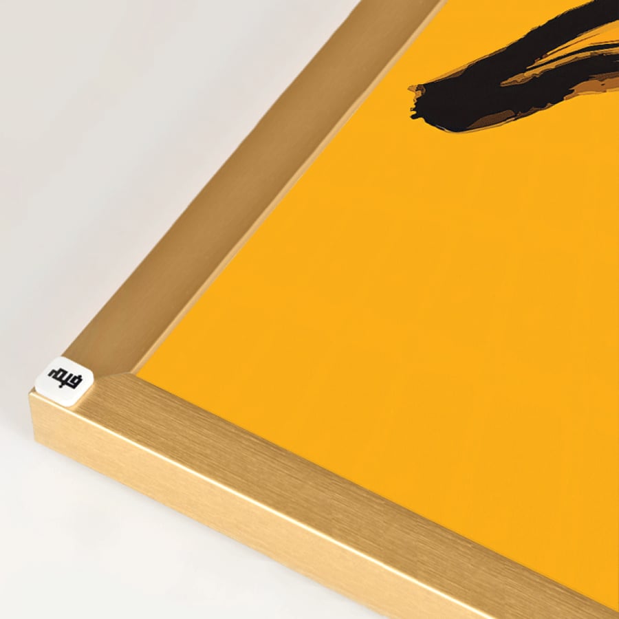 Canvas wall art featuring an abstract human figure in a modern design