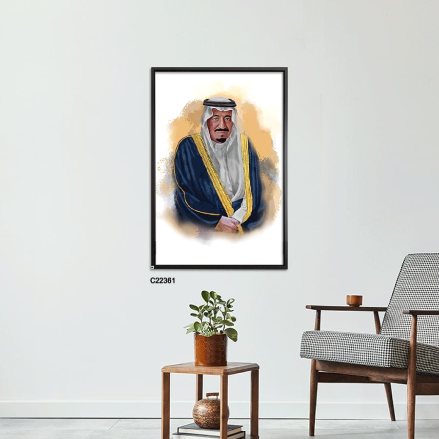 لوحات جدارية كانفس الملك سلمان بن عبد العزيز آل سعود