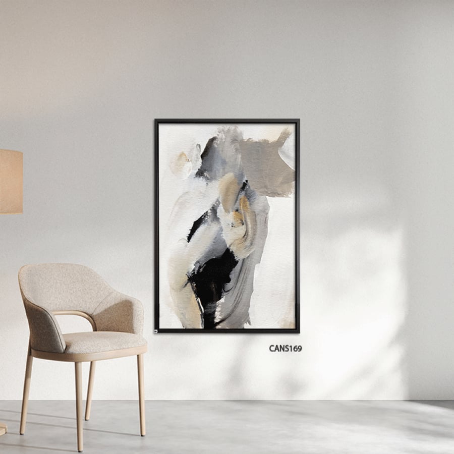 لوحه جداريه كبيره كانفس فن تجريدى بتصميم مودرن