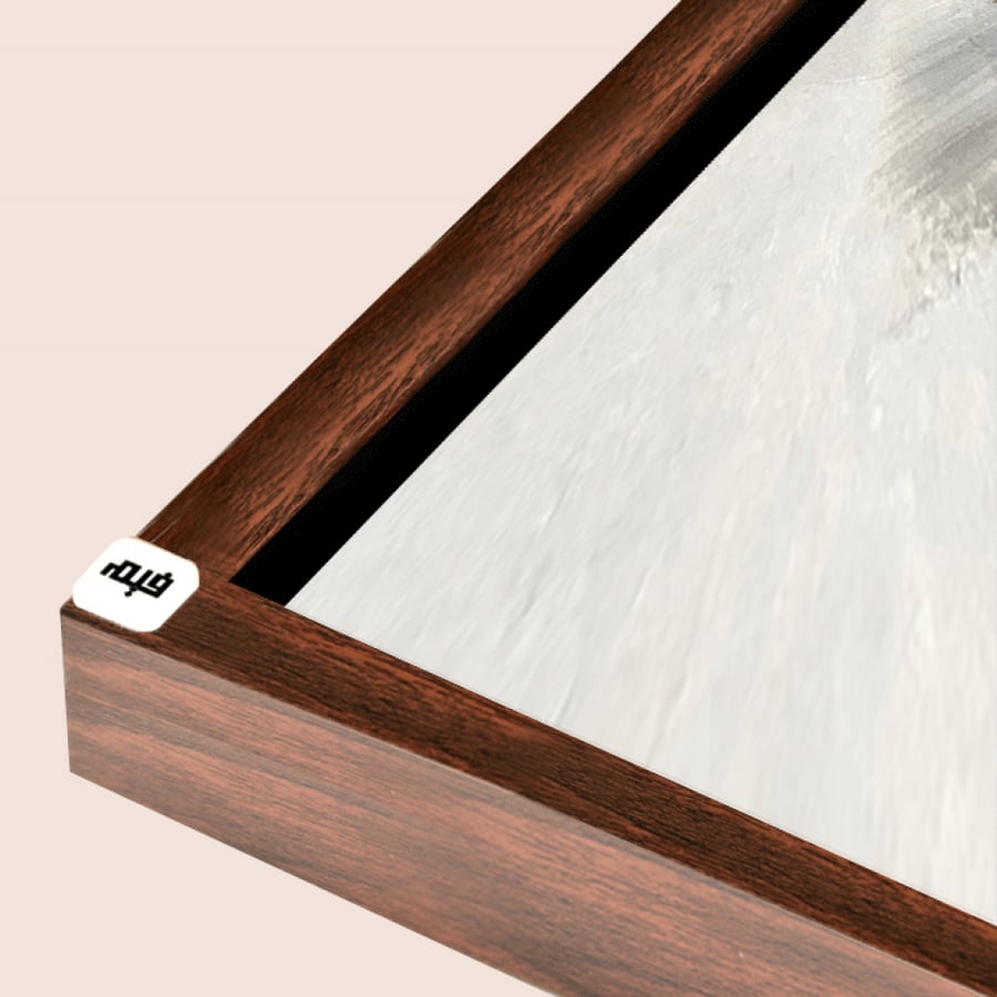Canvas mural, brushstroke mural - electricity meter cover