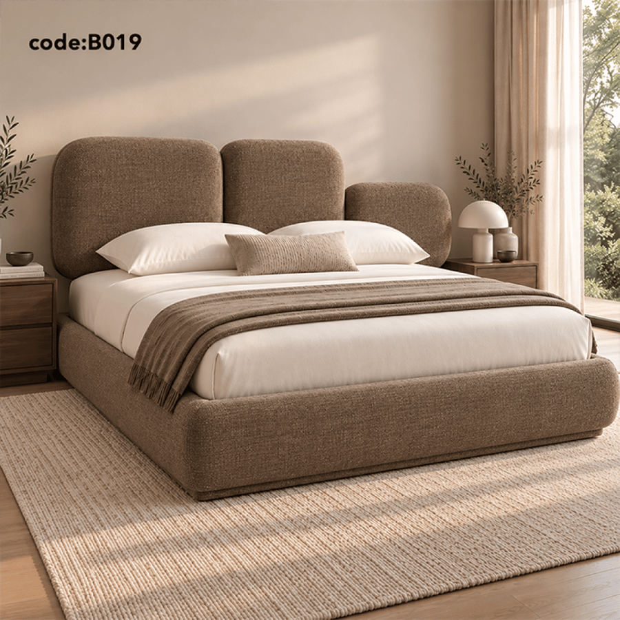 سرير أسيمتريك المبطن – Asymmetric Upholstered Bed