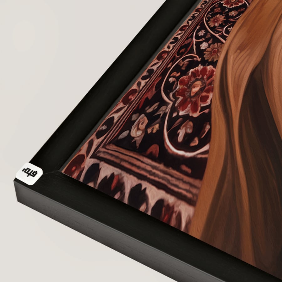Canvas mural of two Arabian horses - Electricity meter cover