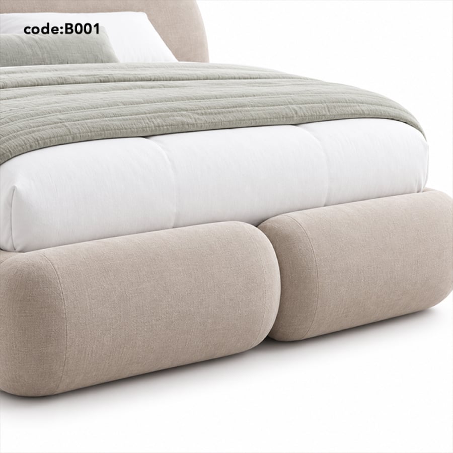 سرير كيرف مبطن – Curve Upholstered Bed