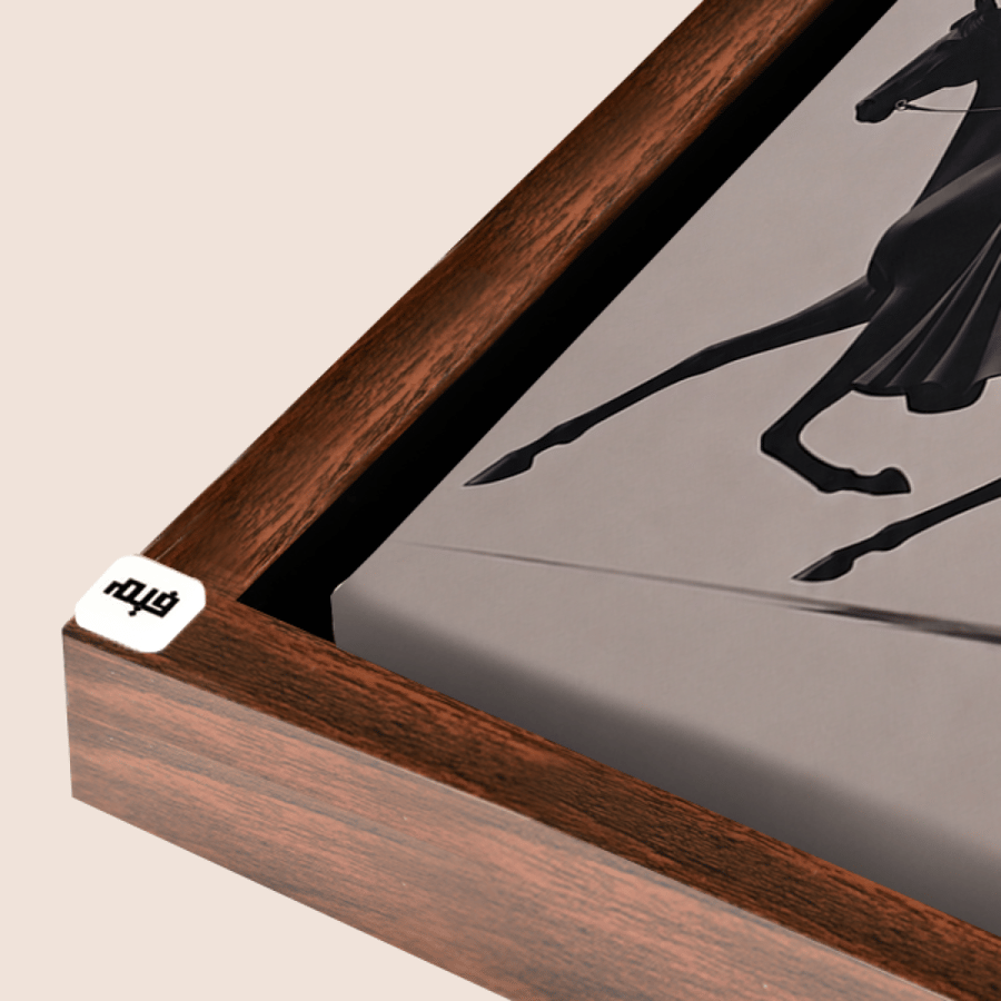 Canvas wall art with metal hangers featuring a luxurious artistic design (The Knight and the Red Riding Hood)