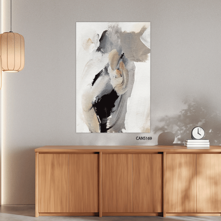 لوحه جداريه كبيره كانفس فن تجريدى بتصميم مودرن