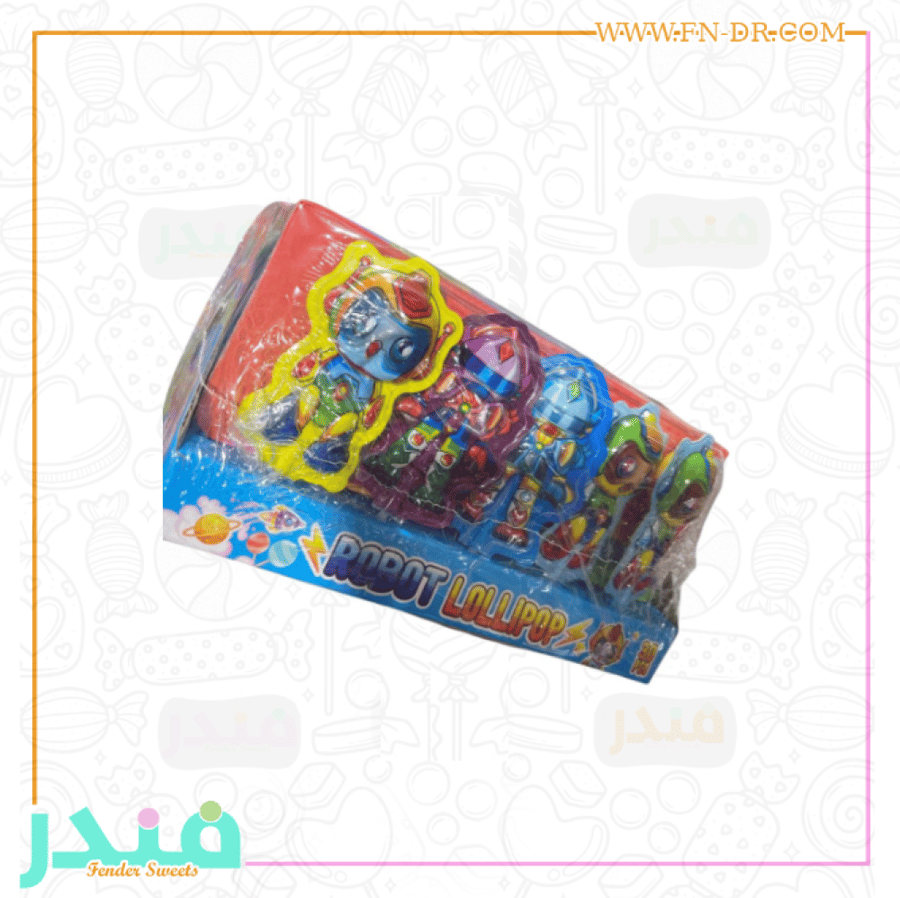 حلاوة على شكل روبورت بنكهة الفواكه