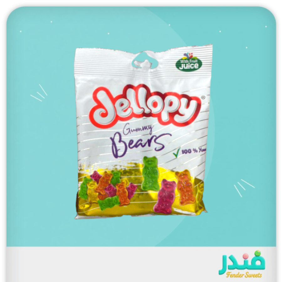 جيلوبي حلوى بالفراولة الغازية مع عصير الفاكهة