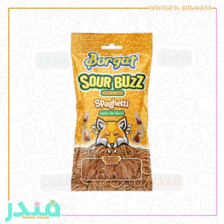 بورقات حلوى حامضة سباجيتي بنكهة الكولا