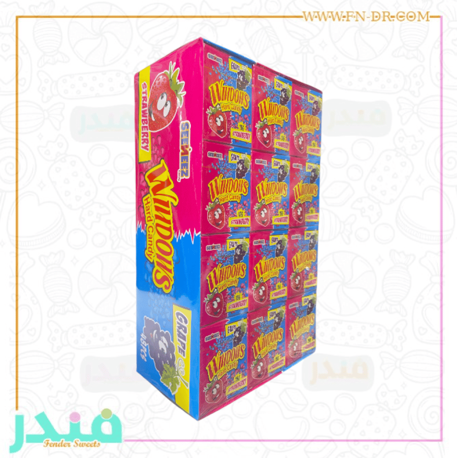 ويندوس حلوى بنكهة الفراولة والعنب