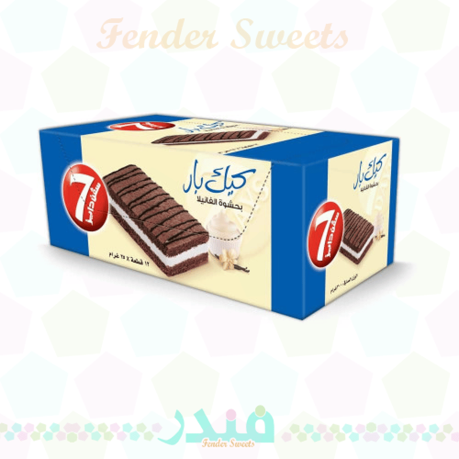 سفن دايز كيك بار بحشوة الفانيلا