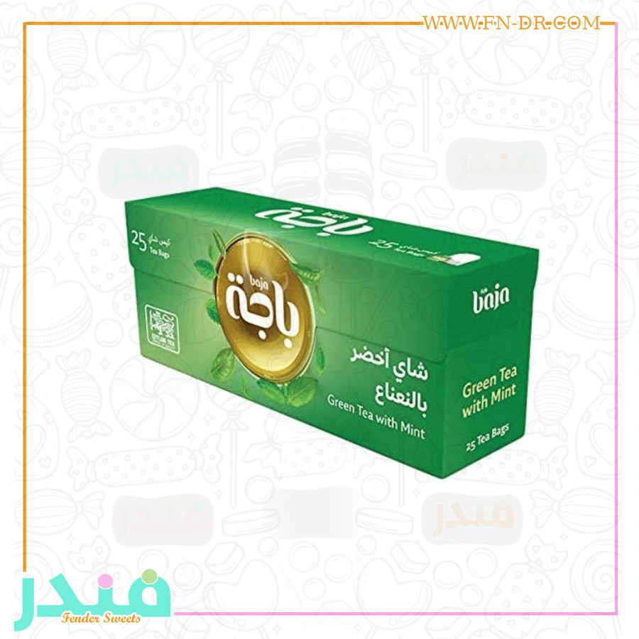 باجة شاي أخضر بالنعناع