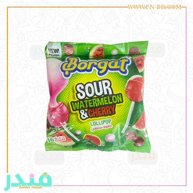 بورقات حلاوة مصاص نكهة البطيخ