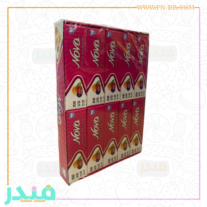 لبان نوفا خالي من السكر بنكهة الفواكة